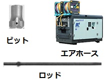 エアホース・ロッド・ビット